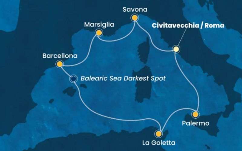 MEDITERRANEO OCCIDENTALE E TUNISIA - DA CIVITAVECCHIA